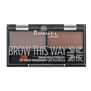 Rimmel Brow This Way Eyebrow Kit (Various Shade) - Medium Brown