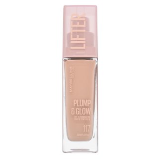 Maybelline Lifter Plump & Glow SPF 15 Foundation Flüssiges Make Up für eine einheitliche und aufgehellte Gesichtshaut 117 30 ml