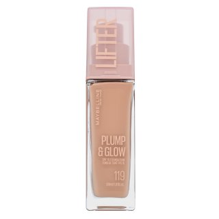 Maybelline Lifter Plump & Glow SPF 15 Foundation Flüssiges Make Up für eine einheitliche und aufgehellte Gesichtshaut 119 30 ml