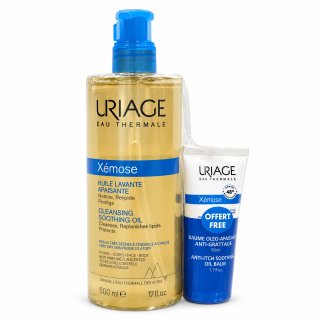 Uriage Xémose Set für die Hautpflege Cleansing Soothing Oil + Anti-Itch Soothing Oil Balm 500 ml + 50 ml