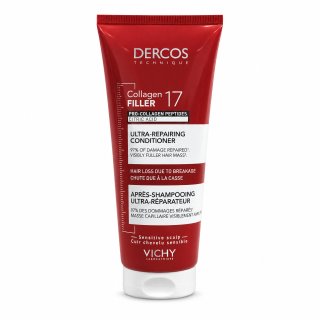 Vichy Dercos Collagen Filler 17 Ultra-Repairing Conditioner kräftigender Conditioner für sehr trockenes und geschädigtes Haar 200 ml