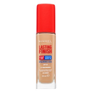 Rimmel London Lasting Finish 35HR SPF20 Full Coverage Lightweight Foundation langanhaltendes Make-up für Einigung des farbigen Hauttones 303 30 ml