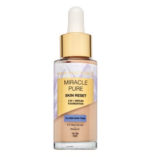 Max Factor Miracle Pure Skin Reset 2in1 Serum Foundation Flüssiges Make Up für eine Erneuerung der Haut 10-30 Fair 30 ml