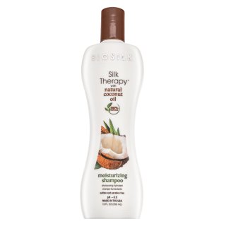 BioSilk Silk Therapy Organic Coconut Oil Moisturizing Shampoo Pflegeshampoo mit Hydratationswirkung 355 ml