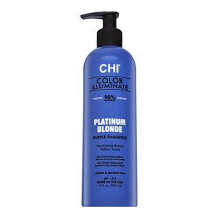 CHI Color Illuminate Platinum Blonde Purple Shampoo aufhellendes Shampoo für platinblondes und graues Haar 355 ml