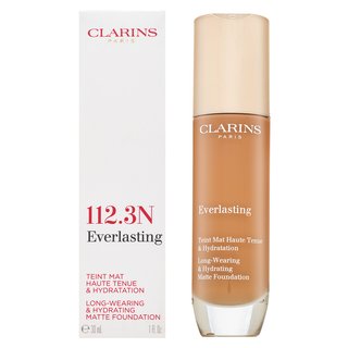 Clarins Everlasting Long-Wearing & Hydrating Matte Foundation 112.3N Langanhaltendes Make-up Für Einen Matten Effekt 30 Ml