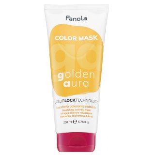 Fanola Color Mask ernährende Maske mit Farbpigmenten für Wiederbelebung der Farbe Golden Aura 200 ml
