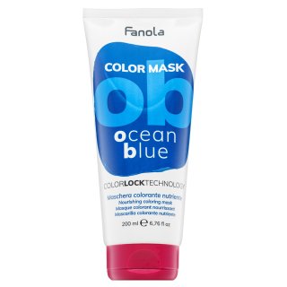 Fanola Color Mask ernährende Maske mit Farbpigmenten für Wiederbelebung der Farbe Ocean Blue 200 ml
