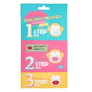 Holika Holika Golden Monkey Glamour Lip 3-Step Kit Lippenset