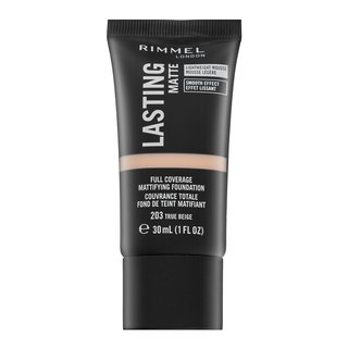 rimmel-london-lasting-matte-full-coverage-mattifying-foundation-203-flussiges-make-up-mit-mattierender-wirkung-30-ml