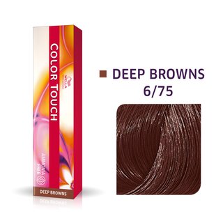 Wella Professionals Color Touch Deep Browns Professionelle Demi-permanente Haarfarbe Mit Einem Multidimensionalen Effekt 6/75 60 Ml