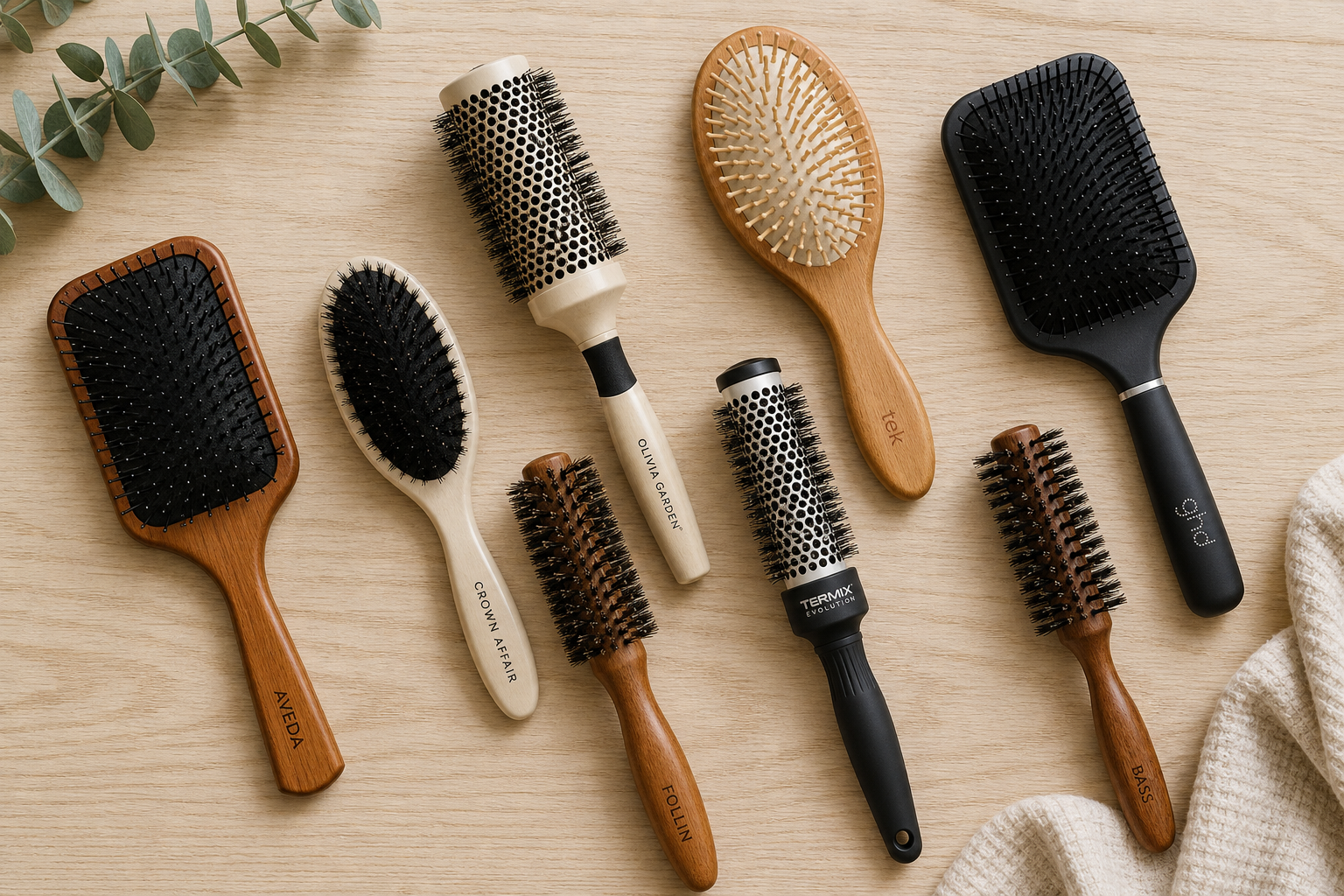Wie man die richtige Haarbürste je nach Haartyp auswählt